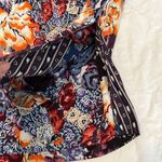 Jaase  Rosella floral collage jacket notched collar side slits 1 button EUC Photo 5