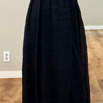 Max Mara  Pianoforte Crinkle Maxi Skirt Bubble Hem Black Vintage‎ Photo 0