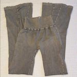 Free People NEW! $98 Movement XS/S GOOD KARMA Flare Leggings Pants Mushroom Gray Photo 1