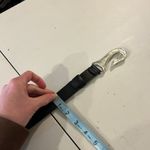 Chico's  Black Genuine Leather Adjustable Silver Loop Buckle Belt Size SM/Medium Photo 9