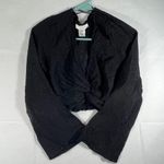 Kirious Black  Los Angeles Large Long Sleeve Crop Top Photo 0