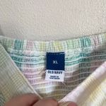 Old Navy  Pastel Plaid Puff Sleeve Top Size XL Photo 3