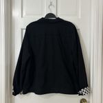 Isaac Mizrahi Isaac‎ Mizrahi Live! Black Button Up Gingham Check Cuffs Knit Short Jacket Sz XL Photo 1