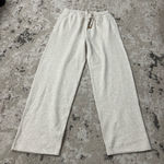 SKIMS Cotton Fleece Classic Straight Leg Pants Size Large NWT in Oatmeal Heather Photo 0