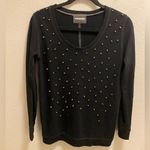 Monrow Black Studded Sweatshirt Photo 2