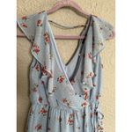 Soprano  Blue Floral High Low Babydoll Midi Dress Whimsical Cottagecore‎ Flutter Photo 3