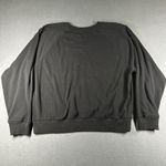 Victoria's Secret  Crew Neck Sweatshirt Womens Large Black VS Logo Embossed LS Photo 8