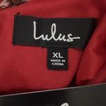 Lulus  Women’s Fondest‎ Desires Maxi Dress Red Floral Print Ruffled Size XL Photo 6