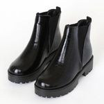 Lulus black crocodile platform boots Photo 0