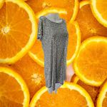 Cable & Gauge  Silver Sequin‎ Short Sleeve Dress Size M Photo 2