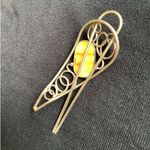 Beautiful genuine amber hair pin 💖 Gold Photo 5