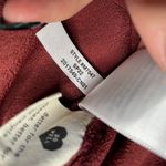 Madewell  Novel Burgundy Viscose Blend V Neck Short Sleeve‎ Casual Dress XS Photo 4