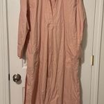 Free People  Eva Long Sleeve Cotton Maxi Midi Pullover Shirt Dress Size Small Photo 1