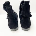 ALL SAINTS Black Suede Western Buckle Ankle Boots EU 36 Photo 3