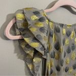 Leifdottir Metallic Firewing Gold Leaf Ruffle V Photo 2