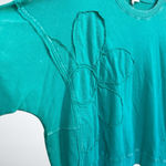 easel  Flower Patch Terry Knit in Atlantis Green Size S Photo 3