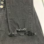 KanCan Black High Rise Button Fly Slight Fade Distressed Skinny Jeans Photo 12