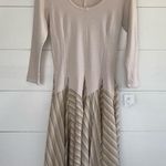 Luna Luz LagenLook Minimalist Art to Wear Cream Striped Dress Photo 1