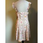 Aguabendita X target Pink Floral Ruffle Tiered Mini Dress m boho cottage fairy Size M Photo 2