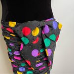 Saks 5th Avenue Vintage Saks Fifth Avenue Velvet Silk Polka Dot Drop Waist Party Dress Bow 10 Photo 1