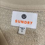 Sundry  WOMENS PAISLEY TEXTURED PULLOVER SWEATSHIRT SMALL BLUE Photo 3