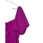 Sugar Lips Sugar+Lips Women's Dress Sweetheart Neck Puff‎ Sleeve Mini A-Line Magenta XL NWT Photo 8