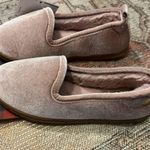 Dearfoams Slippers- Pink Shiny Velour Closed Back Photo 7