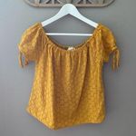 Universal Threads Universal Thread Off The Shoulder Blouse Yellow Sz Medium Photo 0
