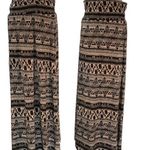 Mossimo Supply Co Black & White Aztec Print High Waist Maxi Skirt Size Small Photo 1