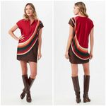 Trina Turk 💕💕 Hasil 2 Mini Shift Dress ~ Multi-Color Retro Geo Print XL NWT Photo 1