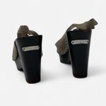 Michael Kors  Women's Charm Platform Wedge Sandals Olive Suede Sz 7 Photo 2