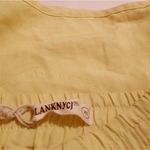 BLANK NYC  Shorts Women's Size Extra Small XS Yellow Linen Blend Casual Elastic Photo 2