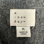 A New Day Charcoal Mock Neck Sleeveless Knit Sweater Tank Top Sz Medium Photo 3