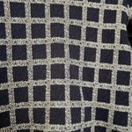 Derek Lam  10 Crosby Navy and Cream Sweater Wool Blend Cropped Sweater Size Small Photo 1