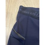 Lululemon Athletica Biker Navy Shorts Wide Waisband Activewear Pockets 6 Blue Photo 2