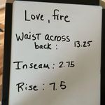 Love, Fire Love Fire Denim Jean Shorts Stretchy Womens 0 Crochet Lace Photo 8