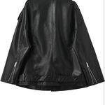 Black Rivet Black Faux Leather Jacket Photo 2