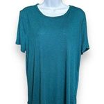 Maurice's Maurice’s 24/7 Women Plus Teal Ribbed Short Sleeve Round Neck Top Shirt 1X NWOT Photo 0