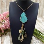 Vintage VOGUE Runway Precious Stones Necklace Photo 0