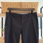 Banana Republic  Hampton Cropped Capri Mid-Rise Black Woven Career Dress Pant Tro Photo 1