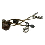 Chico's  Double String Fashion‎ Beaded Earthtones Necklace Extender Chain Clasp​​​ Photo 2