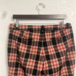 J.Crew Womens Pants Cafe Capri Red Black Plaid Wool Cropped Career Size 10 Photo 4