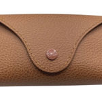 Ray-Ban  Tan Leather Sunglasses Case & Cloth Photo 0