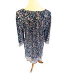 BeachLunchLounge  Multi-Color Blue Floral Boho/Casual Design Dress M-EUC Photo 7