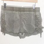 EXPRESS Braided Tie Side High Rise Olive Shorts Photo 0
