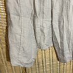 J.Jill Open Front Beige Long Linen Neutral Tailored Vest Size Large Photo 2