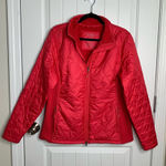 LL bean‎ fleece lined primaloft puffer jacket pink size large women’s insulated Photo 0