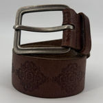 American Eagle AEO Brown Genuine Leather Belt Women Boho Size Large Photo 0