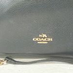 Coach Convertible Crossbody in Black Pebble Leather Chain Link Photo 2