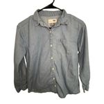 Old Navy  Button Up Long Sleeve Medium Wash Denim Cotton Shirt Photo 0